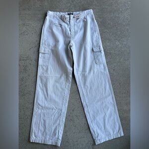 Vintage 90s polo Ralph Lauren low rise cargo baggy straight leg pants logo jeans